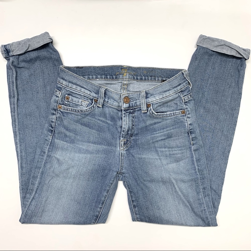 7 for all mankind the skinny crop & roll - Picture 1 of 6